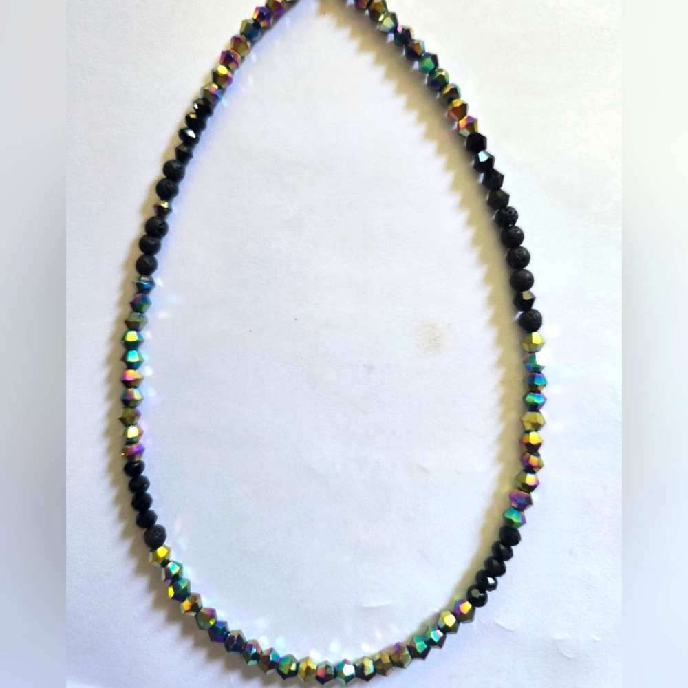 SWAROVSKI BEAD TRENDSETTER CHOKER NECKLACE ACCESSORY CASUALTO DRESS JEWELRY
